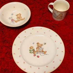 Mikasa Teddy 3 Piece Dinnerware Set